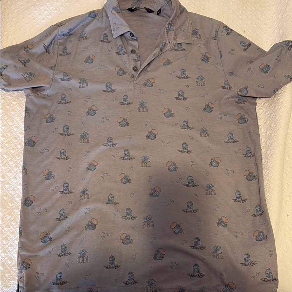 Men's Gray Patterned Shirt